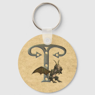 Gargoyles Monogram T Key Ring
