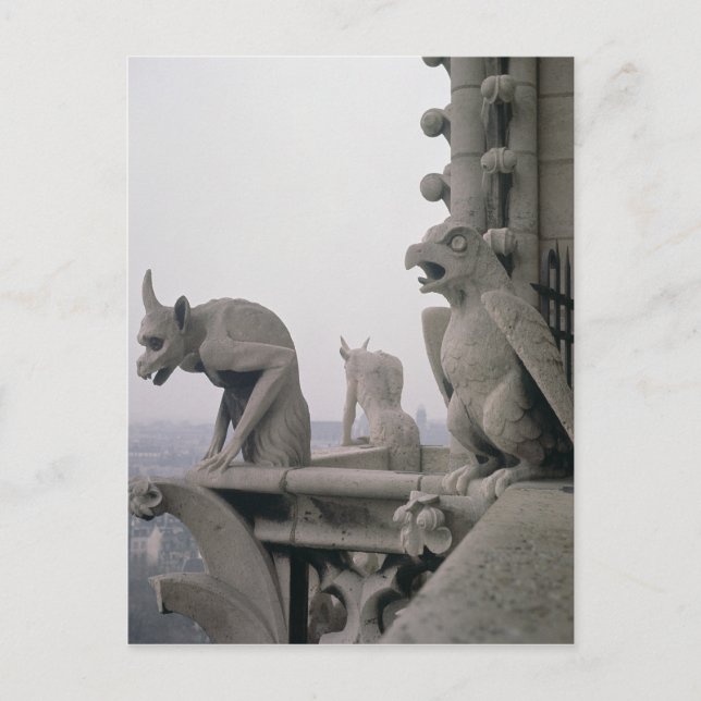 Gargoyles on the balustrade of the Grande Postcard (Front)