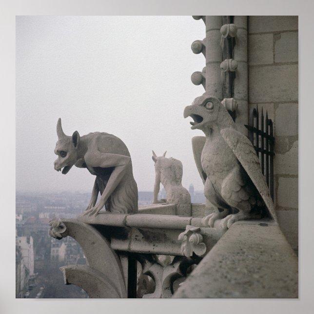 Gargoyles on the balustrade of the Grande Poster (Front)