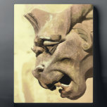 GARGOYLES PLAQUE<br><div class="desc">A fine example of Gothic architecture from a catherdral. A watercolor of a stone gargoyle from the mediaeval period  here in England UK.</div>