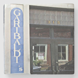Garibaldi Cafe, Savannah, Georgia Marble Coaster