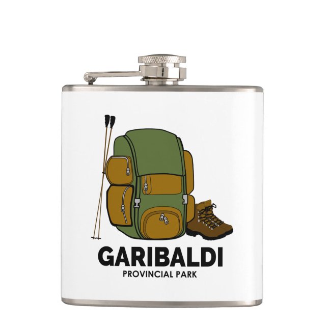 Garibaldi Provincial Park Backpack Hip Flask (Front)