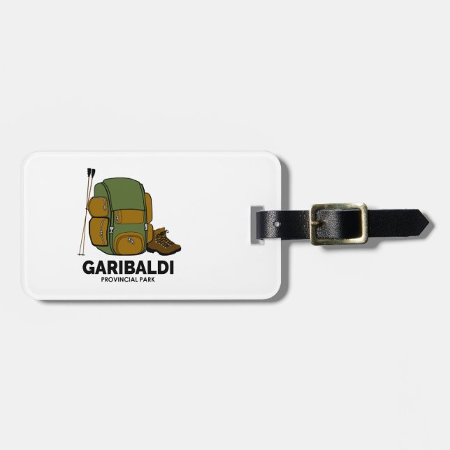 Garibaldi Provincial Park Backpack Luggage Tag (Front Horizontal)