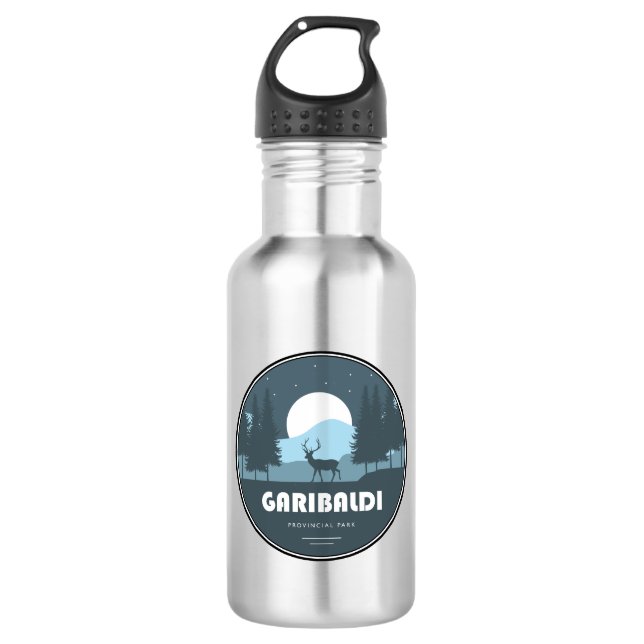 Garibaldi Provincial Park Deer 532 Ml Water Bottle (Front)