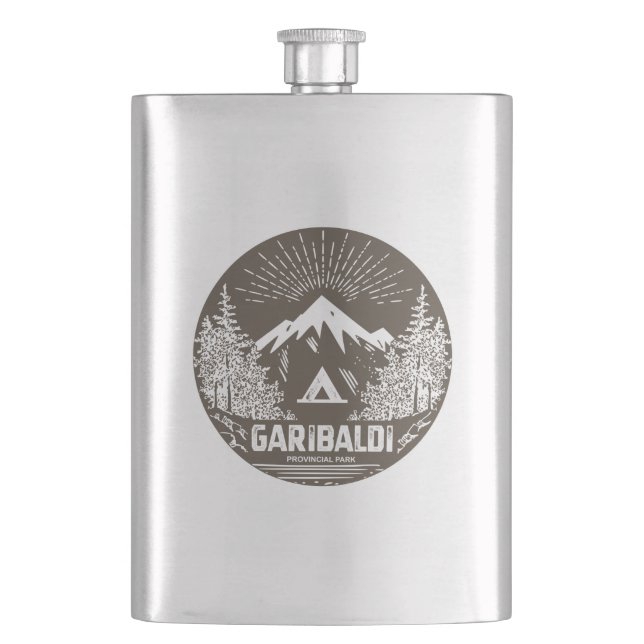 Garibaldi Provincial Park Hip Flask (Front)