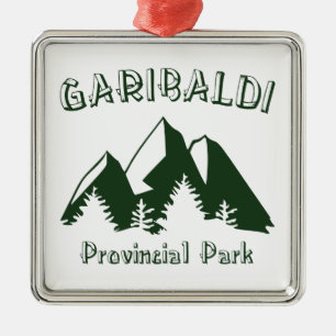 Garibaldi Provincial Park Metal Tree Decoration