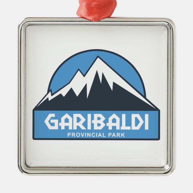 Garibaldi Provincial Park Metal Tree Decoration (Front)