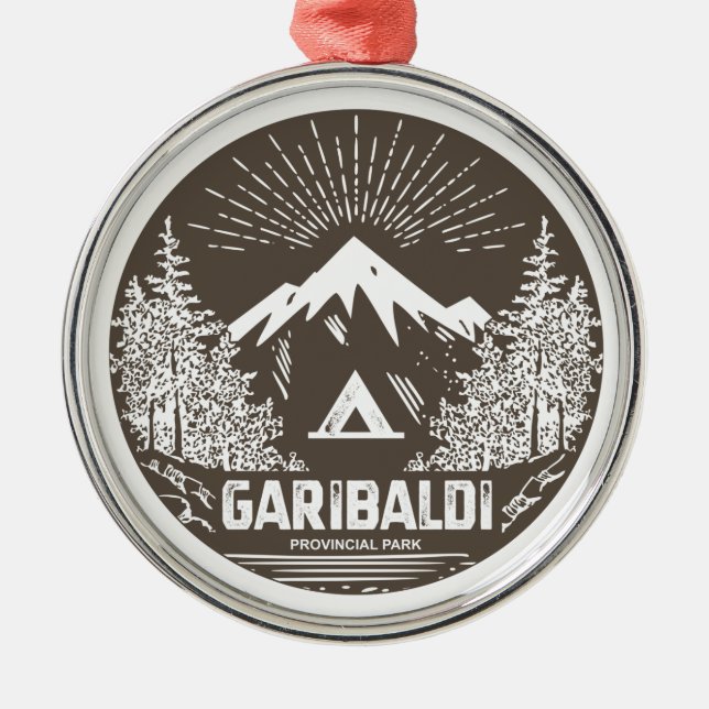 Garibaldi Provincial Park Metal Tree Decoration (Front)