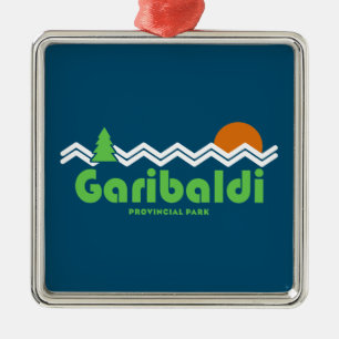 Garibaldi Provincial Park Retro Metal Tree Decoration