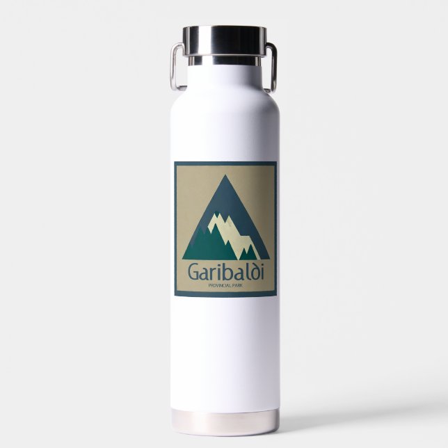 Garibaldi Provincial Park Rustic Water Bottle (Front)