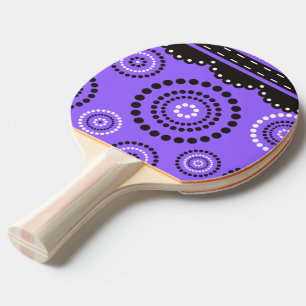Garland ARTdeco black white + your backgr. colour Ping Pong Paddle