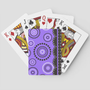 Garland ARTdeco black white + your backgr. colour Playing Cards