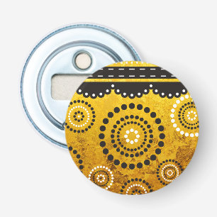 Garland ARTdeco black white + your background Bottle Opener