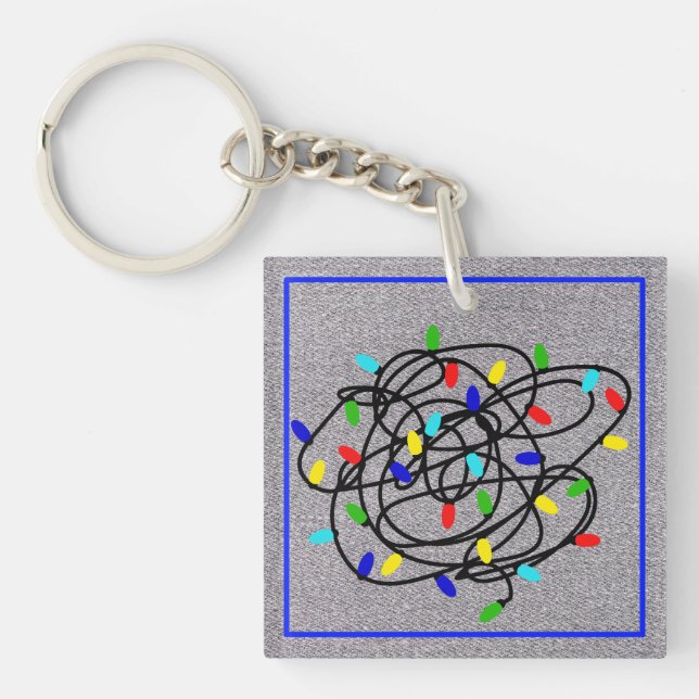 Garland Christmas Lights-87878 Key Ring (Front)