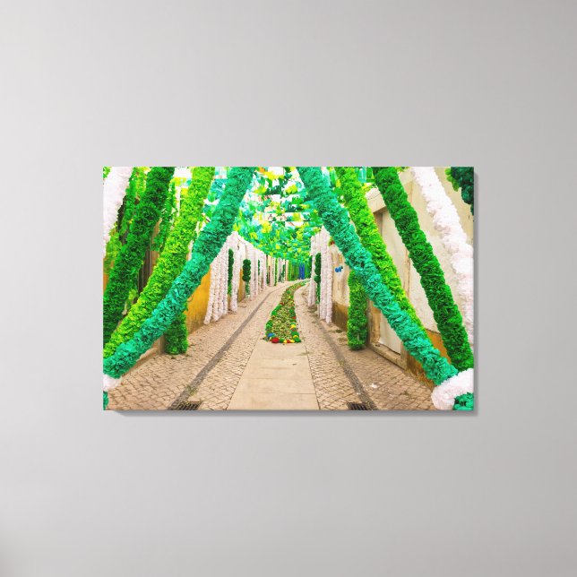 Garland Decorations For A Festival Canvas Print (Front)