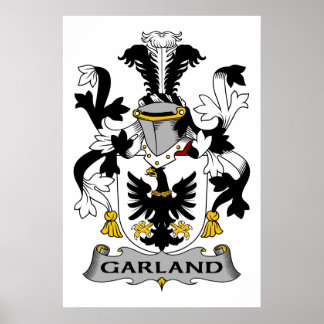 Garland Family Crest Poster