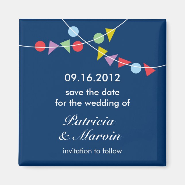 Garland Save the Date Magnet (Front)