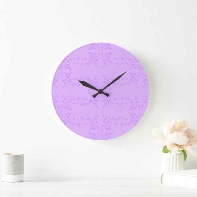 Garlands Lilac Large Clock (Home)