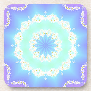 Garlands of daisies coaster