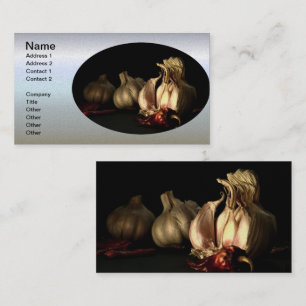 Garlic and Chilli Pepper Spices Business Card