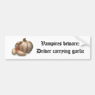 Garlic bulb bumper sticker
