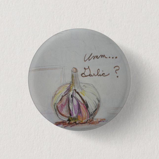 Garlic Button Pin (Front)
