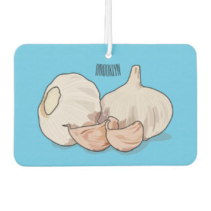 Garlic cartoon illustration car air freshener