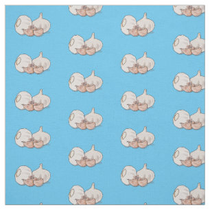 Garlic cartoon illustration   fabric