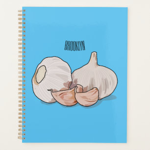 Garlic cartoon illustration planner