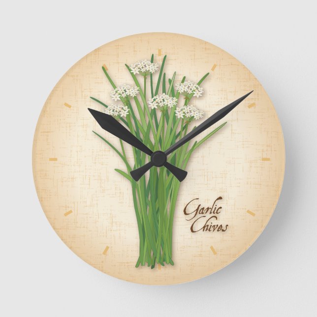 Garlic Chives Herb Clock (Front)