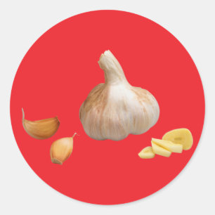 Garlic Classic Round Sticker