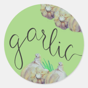 Garlic Classic Round Sticker