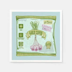 Garlic Cloves Vegetable garden Napkin
