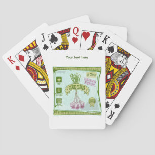 Garlic Cloves Vegetable garden Playing Cards