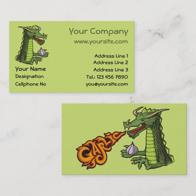Garlic Dragon Business Card (Front/Back)