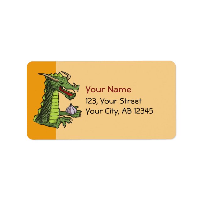 Garlic Dragon Label (Front)