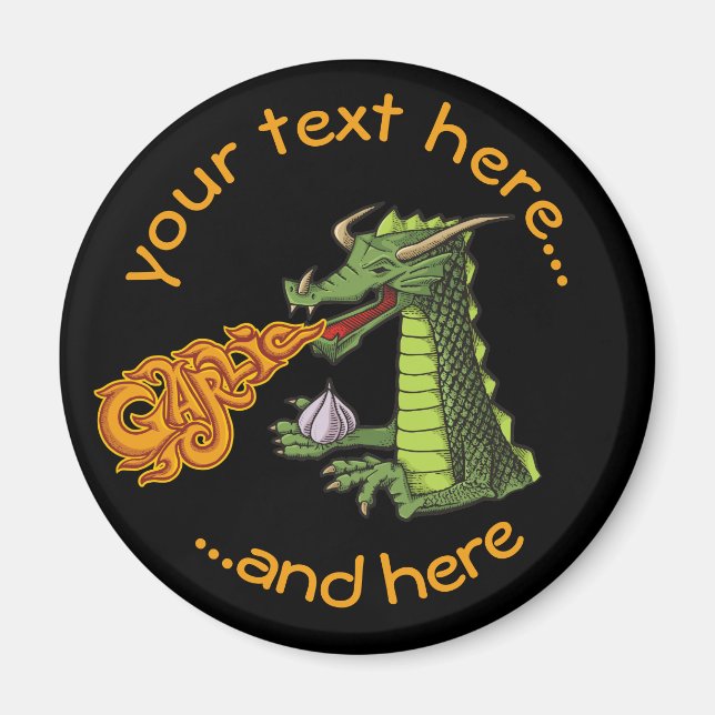 Garlic Dragon Magnet (Front)