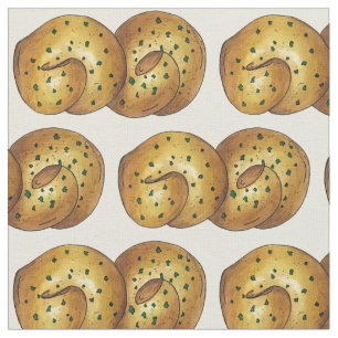 Garlic Knots Bread Italian Restaurant Food Foodie Fabric