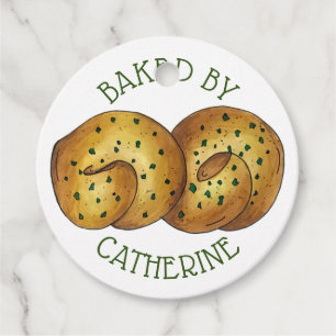 Garlic Knots Bread Roll Italian Food Baked By Favour Tags
