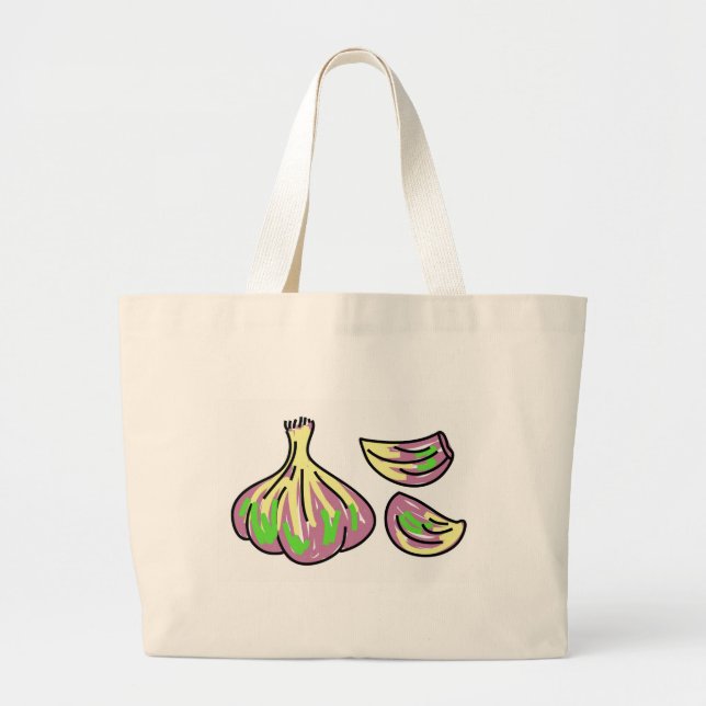 garlic large tote bag (Front)