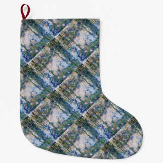 Garlic Lilies Water Lilies Fine Art Spoof Large Christmas Stocking