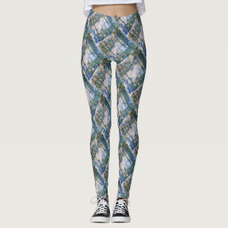 Garlic Lilies Water Lilies Fine Art Spoof Leggings