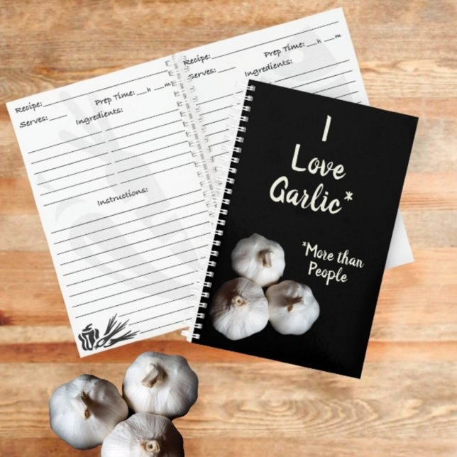 Garlic Lover Fun Culinary Photographic Recipe Notebook (Creator Uploaded)