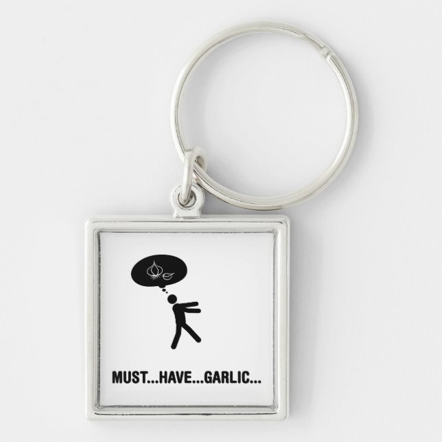 Garlic lover key ring (Front)