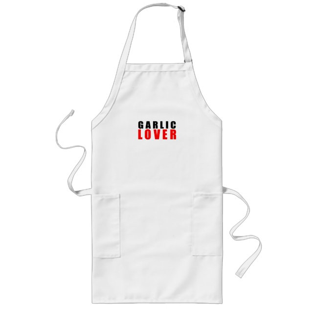 Garlic lover long apron (Front)