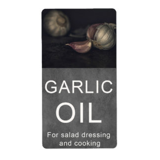 Garlic oil label