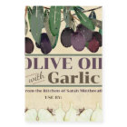 Garlic olive oil personalised home canning