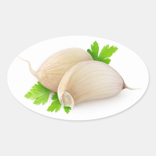 Garlic Oval Sticker