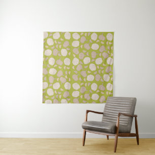 Garlic Pattern - Garlic Cloves & Bulb Tapestry