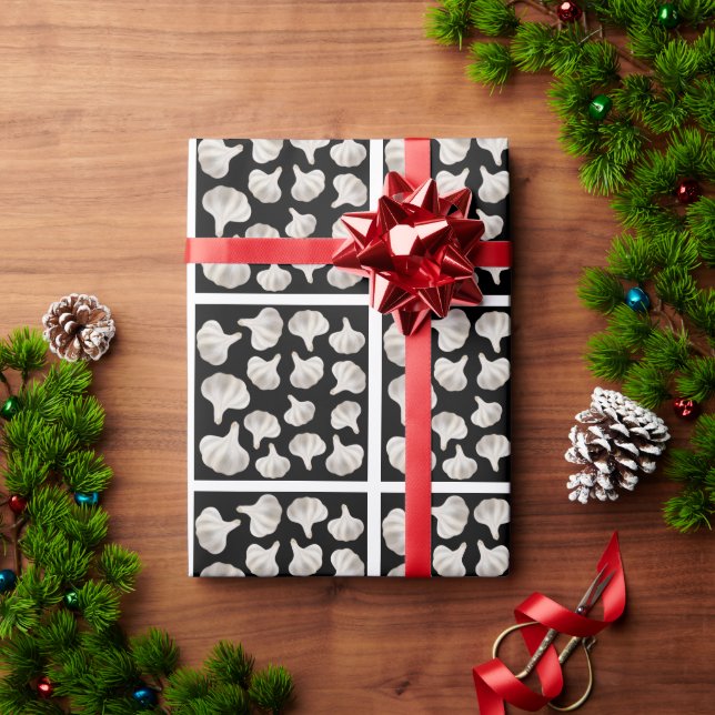 Garlic pattern wrapping paper (Holiday Gift)